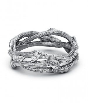 Тематическое кольцо "Веточка с листиками" (Мод. 509)